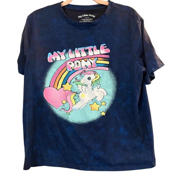 My Little Pony Tops - Woman My Little Pony Navy T Shirt Rainbow Unicorn Large